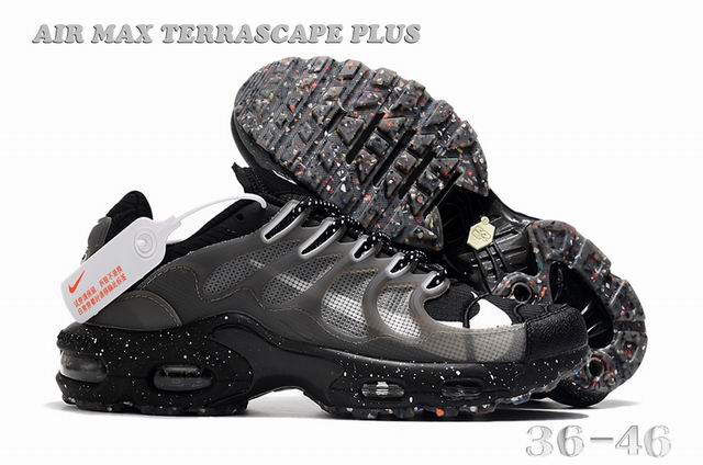 Nike Air Max Terrascape Plus Men's Women's Tn Shoes Black Grey White-60